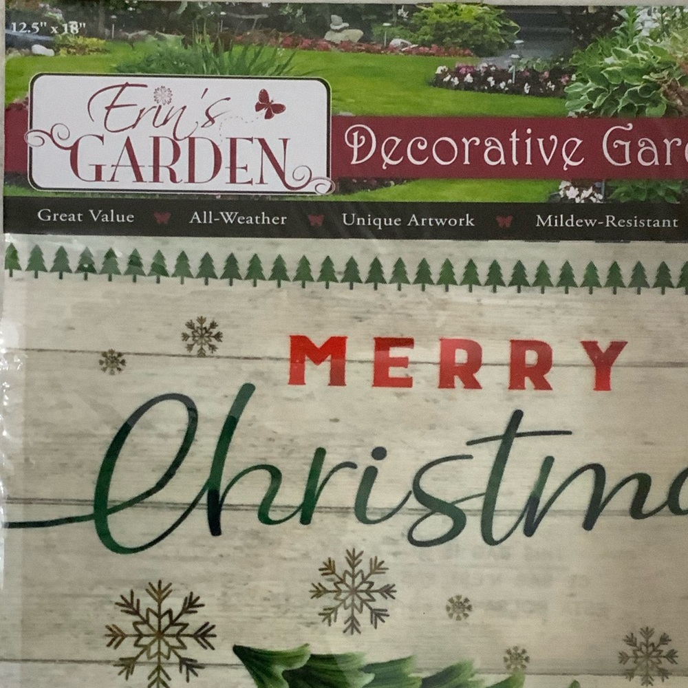 Merry Christmas Pickup Truck Garden Flag  Nostalgic Vintage Farm Truck 12.5x18" - Picture 6 of 13